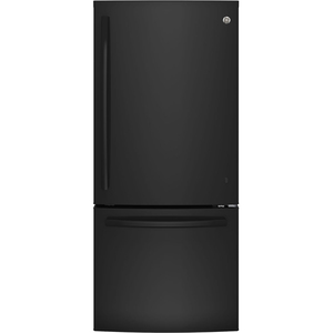 GE Réfrigérateur à congélateur inférieur de 20.2 pi³ Noir - GBE21AGKAKBB