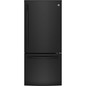GE Réfrigérateur à congélateur inférieur de 20.2 pi³ Noir - GBE21AGKBKBB