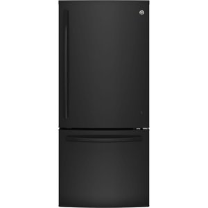GE 20.9 cu.ft. Bottom Freezer Refrigerator Black GBE21AGKJKBB