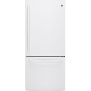 GE Réfrigérateur à congélateur inférieur de 20.9 pi³ Blanc - GDE21DGKAKWW