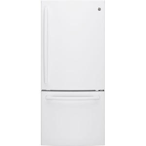 GE Réfrigérateur à congélateur inférieur de 20.9 pi³ Blanc - GDE21DGKFKWW
