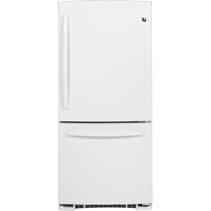 GE Réfrigérateur à congélateur inférieur de 20.2 pi.cu. Blanc - GBR20DTEBRWW