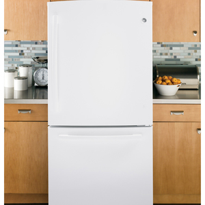 GE Réfrigérateur à congélateur inférieur de 20.2 pi.cu. Blanc GBR20DTERWW
