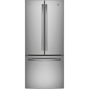 Réfrigérateur GE Profile homologué Energy Star de 20,8 pi³ avec porte à deux battants, acier inoxydable - PNE21NSLKSS