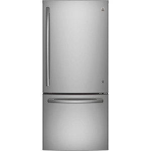 GE 20.9 cu.ft. Bottom Freezer Refrigerator Stainless Steel GBE21ASKSS