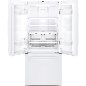 GE Réfrigérateur avec porte à deux battants de 20.8 pi³ Blanc GNE21DGKWW