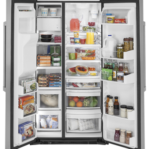 GE Café Réfrigérateur côte à côte de 21,9 pi³ Acier inoxydable CZS22MSKSS