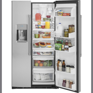 GE Café Réfrigérateur côte à côte de 21,9 pi³ Acier inoxydable CZS22MSKSS