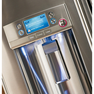 GE Café Réfrigérateur avec porte à deux battants de 22.1 pi.cu. Acier Inoxydable CYE22TSHSS