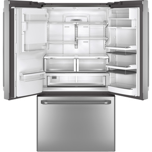 GE Café Réfrigérateur avec porte à deux battants de 22.1 pi.cu. Acier Inoxydable CYE22TSHSS