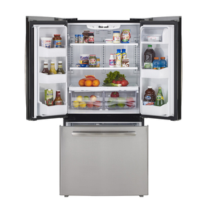 GE Réfrigérateur avec porte à deux battants de 22.1 pi.cu. Acier Inoxydable GNR22DSEFBS