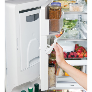 GE Profile Réfrigérateur avec porte à deux battants de 22.1 pi.cu. Acier Inoxydable PYE22PSHSS