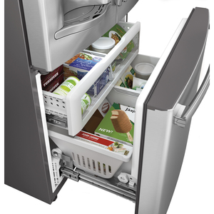 GE Profile Réfrigérateur avec porte à deux battants de 22.1 pi.cu. Acier Inoxydable PYE22PSHSS