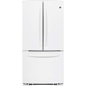 GE Réfrigérateur avec porte à deux battants de 22.1 pi.cu. Blanc - GNR22DGEBFWW