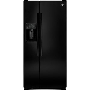 GE Réfrigérateur côte à côte de 23.12 pi.cu. Noir GSS23HGHBB