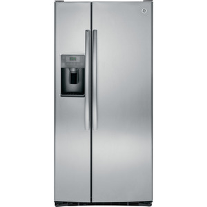GE 23.12 cu.ft. Side by Side Refrigerator Stainless Steel GSS23HSHSS