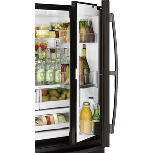 Réfrigérateur GE Profile 22,2 pi³ avec porte à deux battants, acier inoxydable noir - PYD22KBLTS