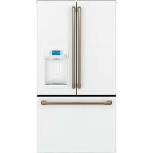 Café™ 22.2 Cu. Ft. Counter-Depth French-Door Refrigerator with Hot Water Dispenser Matte White - CYE22TP4MW2