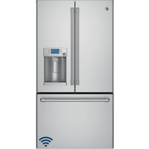 GE Café Réfrigérateur avec porte à deux battants de 22.3 pi³ Acier Inoxydable - CYE22USHESS