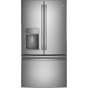 GE Profile 22.2 Cu. Ft. Counter-Depth French-Door Refrigerator with Door-in-Door Design Stainless Steel - PYD22KSLSS