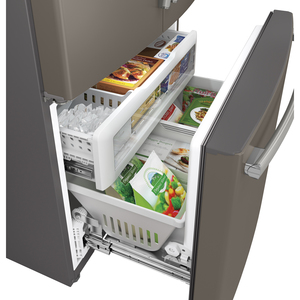 GE Profile Réfrigérateur avec porte à deux battants de 23.1 pi.cu. Ardoise PWE23KMDES