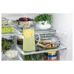 GE Café Réfrigérateur avec porte à deux battants de 23.1 pi.cu. Acier Inoxydable CWE23SSHSS