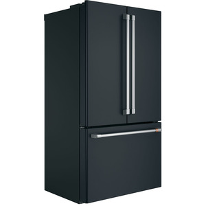 Café™ Energy Star® 23.1 Cu. Ft. Counter-Depth French-Door Refrigerator Matte Black - CWE23SP3MD1