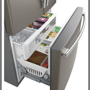 GE Profile Réfrigérateur avec porte à deux battants de 23.1 pi³ Ardoise PWE23KMKES