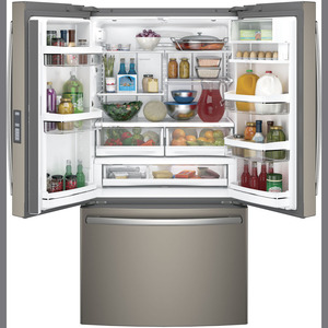 GE Profile Réfrigérateur avec porte à deux battants de 23.1 pi³ Ardoise PWE23KMKES