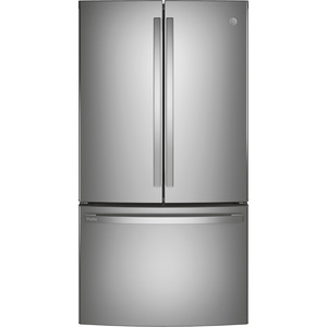 GE Profile 23.1 Cu. Ft. Counter-Depth French-Door Refrigerator Stainless Steel - PWE23KYNFS