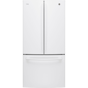 Réfrigérateur GE Profile homologué Energy Star de 24,5 pi³ avec porte à deux battants, blanc - PNE25NGLKWW