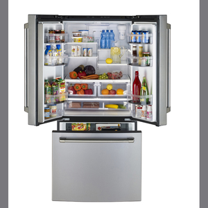 GE Café Réfrigérateur avec porte à deux battants de 24.8 pi³ Acier Inoxydable CNE25SSKSS