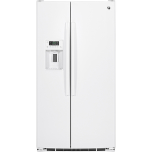 GE Réfrigérateur côte à côte de 25.4 pi.cu. Blanc GSE25GGHWW