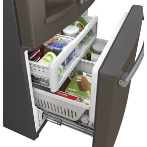 GE Réfrigérateur avec porte à deux battants de 25.7 pi.cu. Ardoise GFE26GMHES