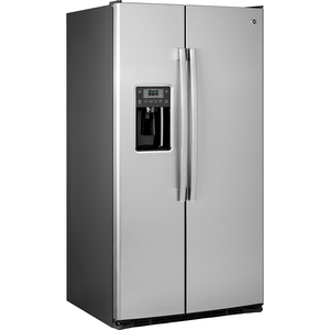 Réfrigérateur côte à côte GE® de 25,3 pi³ avec distributeur acier inoxydable - GSS25LSLSS