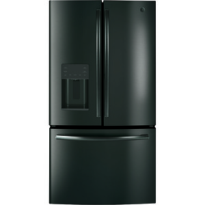 Réfrigérateur avec porte à deux battants GE de 25,5 pi³, acier inoxydable noir - GFE26JBMTS