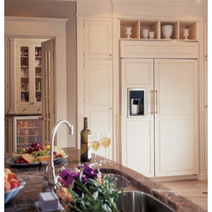 Monogram Réfrigérateur côte à côte encastrè de 30.7 pi.cu. Panneau prête ZISB480DH