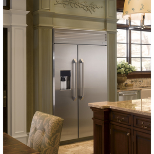 Monogram Réfrigérateur côte à côte encastrè de 30.7 pi.cu. Acier Inoxydable ZISP480DHSS