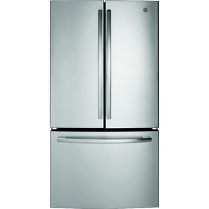 Réfrigérateur avec porte à deux battants GE de 26,7 pi³, acier inoxydable - GNE27ESMSS