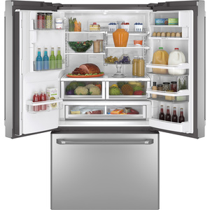 GE Café de 27.8 pi.cu. Réfrigérateur avec porte à deux battants Acier Inoxydable CFE28TSHSS