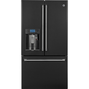 Réfrigérateur de 27,8 pi3 GE Café avec porte à deux battants fini ardoise noire  - CFE28UELDS