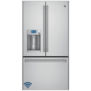 GE Café Réfrigérateur avec porte à deux battants de 27.8 pi³ Acier Inoxydable - CFE28USHKSS