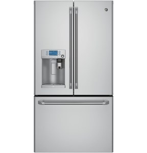 GE Café Réfrigérateur avec porte à deux battants de 27.8 pi³ Acier Inoxydable CFE28USHSS