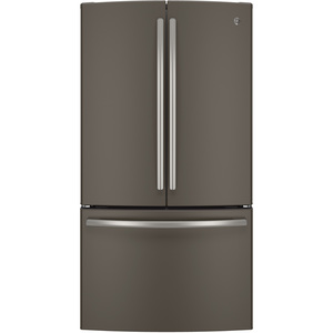 GE Réfrigérateur avec porte à deux battants de 28.5 pi.cu. Ardoise GNE29GMHEES