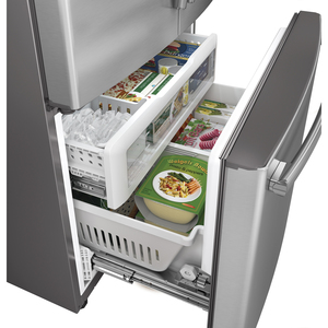 GE Réfrigérateur avec porte à deux battants de 28.5 pi.cu. Acier Inoxydable GNE29GSHSS