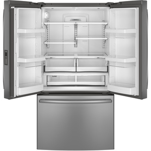 GE Réfrigérateur avec porte à deux battants de 28.5 pi.cu. Acier Inoxydable GNE29GSHSS