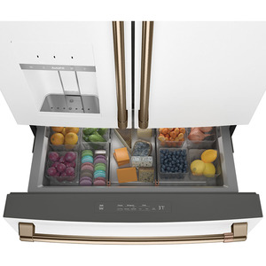 Café™ ENERGY STAR® 27.8 Cu. Ft. 4-Door French-Door Refrigerator Matte White - CVE28DP4NW2