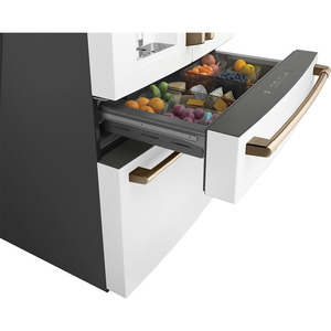 Café™ ENERGY STAR® 27.8 Cu. Ft. 4-Door French-Door Refrigerator Matte White - CVE28DP4NW2