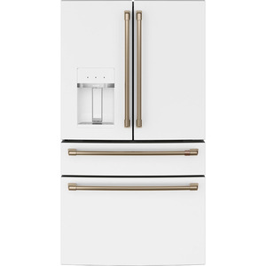 Café™ ENERGY STAR® 27.8 Cu. Ft. 4-Door French-Door Refrigerator Matte White - CVE28DP4NW2