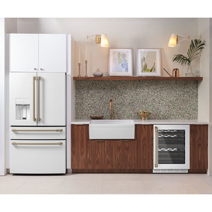 Café™ ENERGY STAR® 27.8 Cu. Ft. 4-Door French-Door Refrigerator Matte White - CVE28DP4NW2